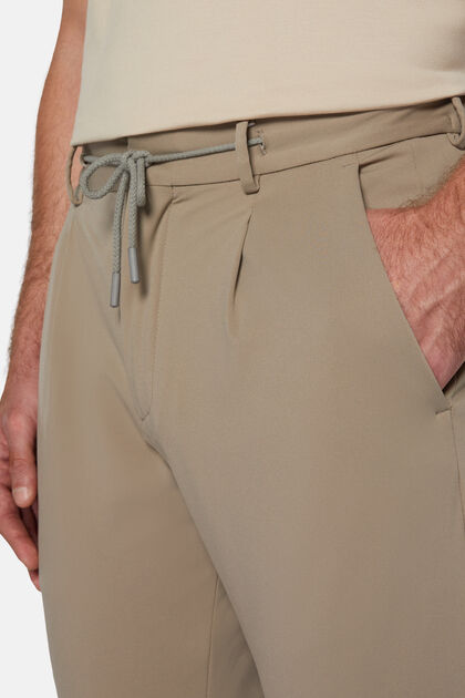 Pantaloni In Nylon Elasticizzato B Tech, Fango, hi-res