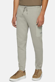 Trousers In Lightweight Recycled Scuba, Grey, hi-res