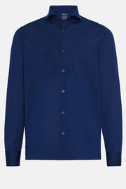 Camisa de polo de ajuste slim em piqué Filo de Scozia, Royal blue, hi-res