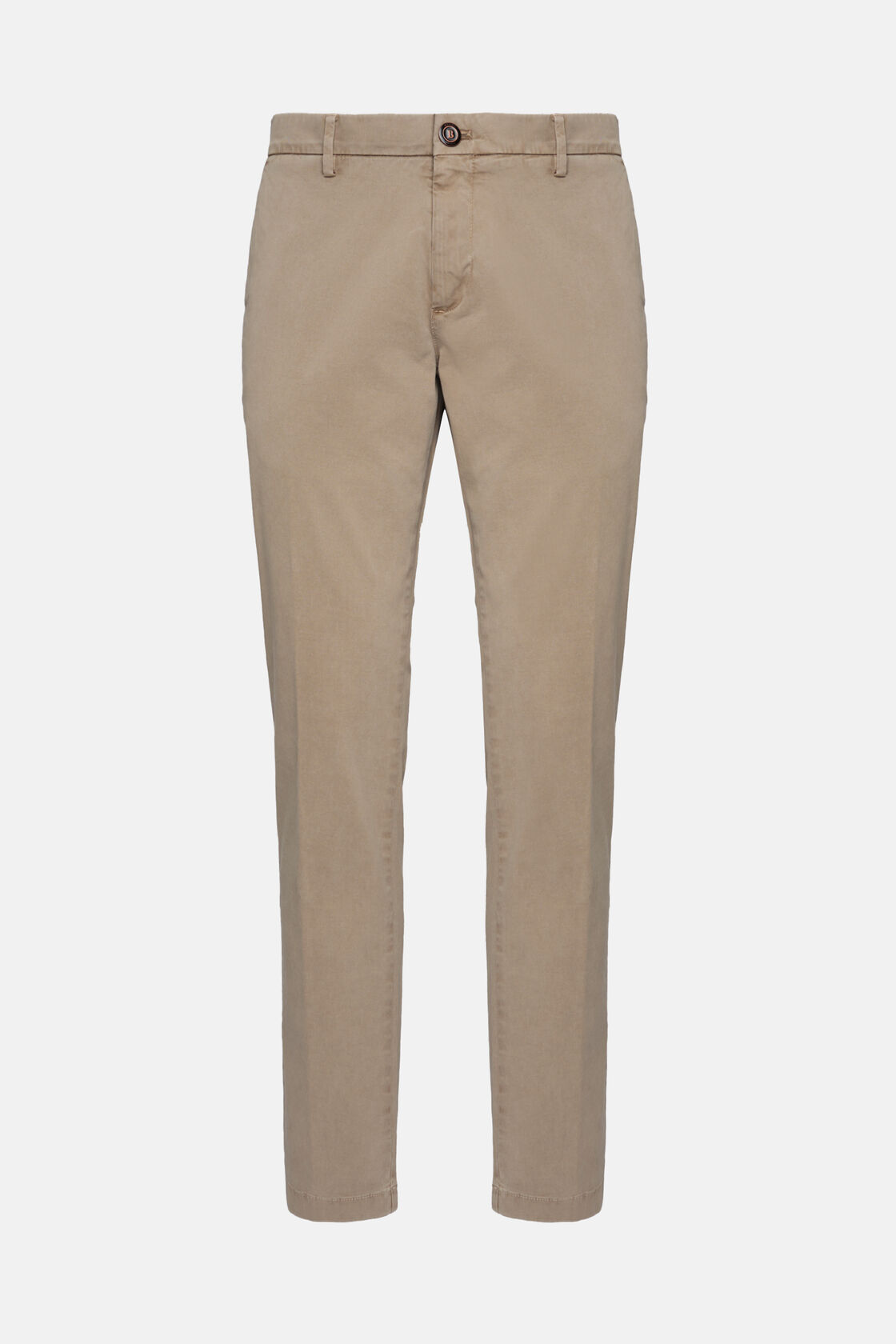 Stretch Cotton Pants, Taupe, hi-res