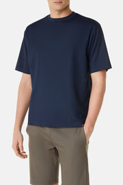 T-Shirt in Sustainable Performance Jersey, Navy blue, hi-res