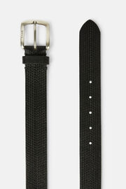 Leather sports belt, Black, hi-res