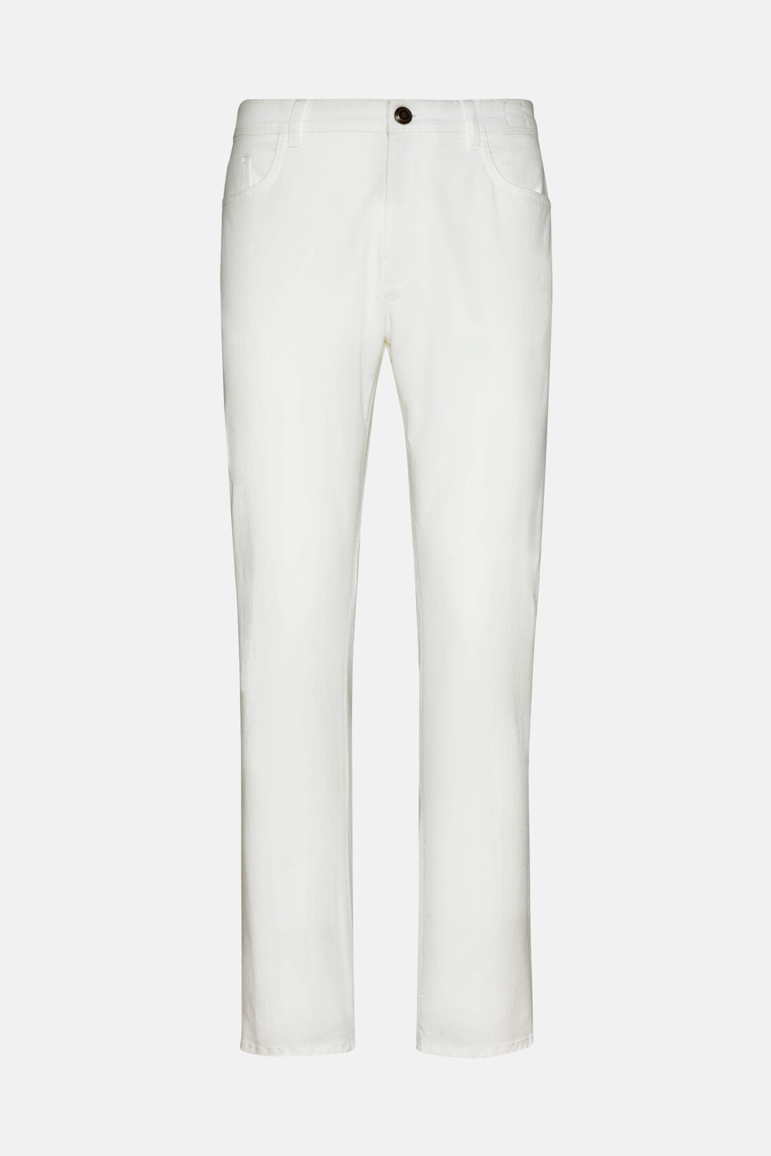 Jeans In Cotone Elasticizzato, Bianco, hi-res