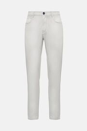 Jeans Aus Elastischem Baumwoll-Tencel, Eis, hi-res