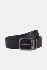 Reversible Belt in Printed Leather, Black, hi-res