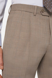 Ολόμαλλο καρό Prince of Wales κοστούμι σε μπεζ χρώμα, Beige, hi-res