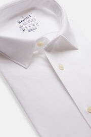 Wit slim fit overhemd van katoen en COOLMAX®, White, hi-res