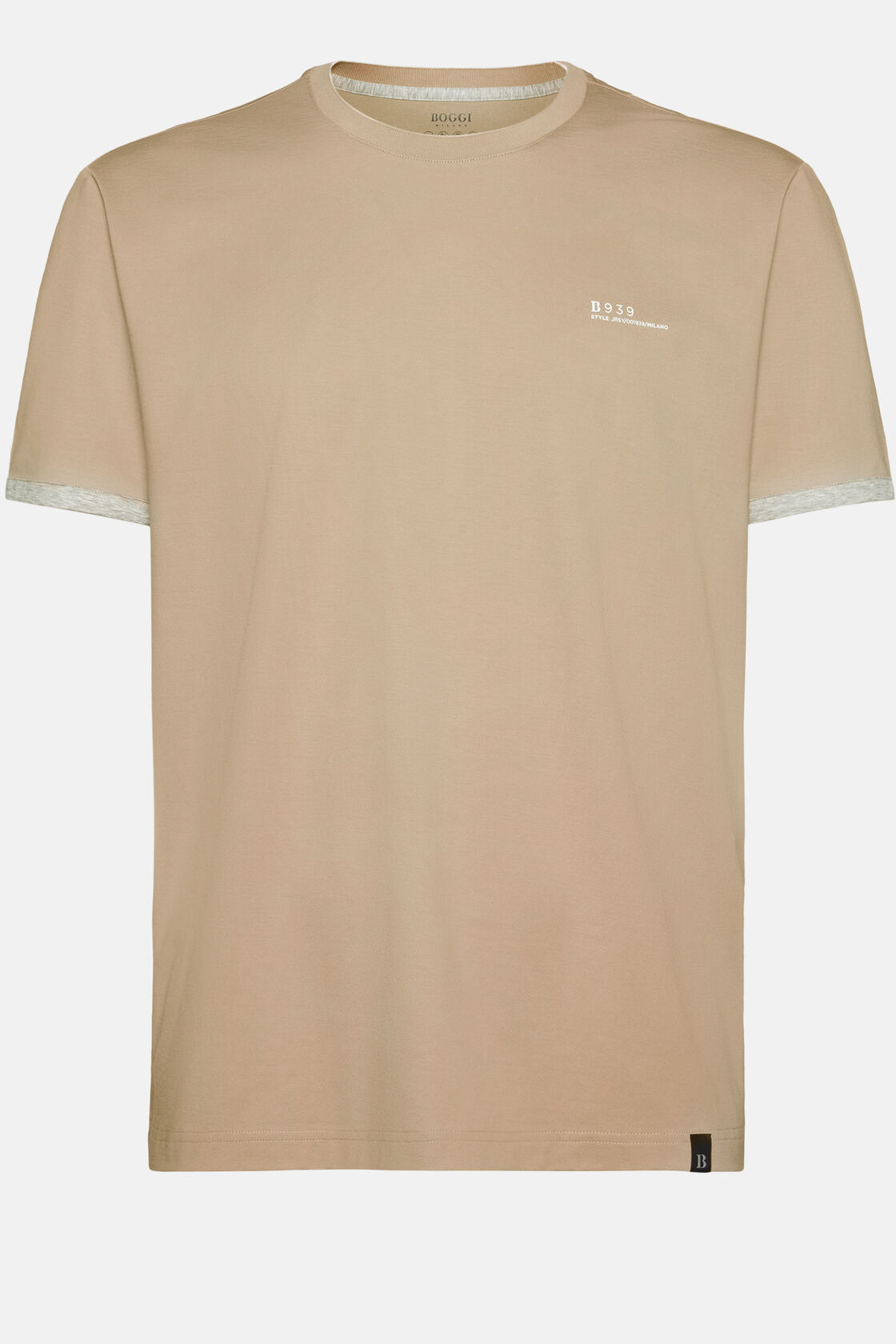 T-Shirt Aus Hochwertigem Und Nachhaltigem Jersey, Beige, hi-res