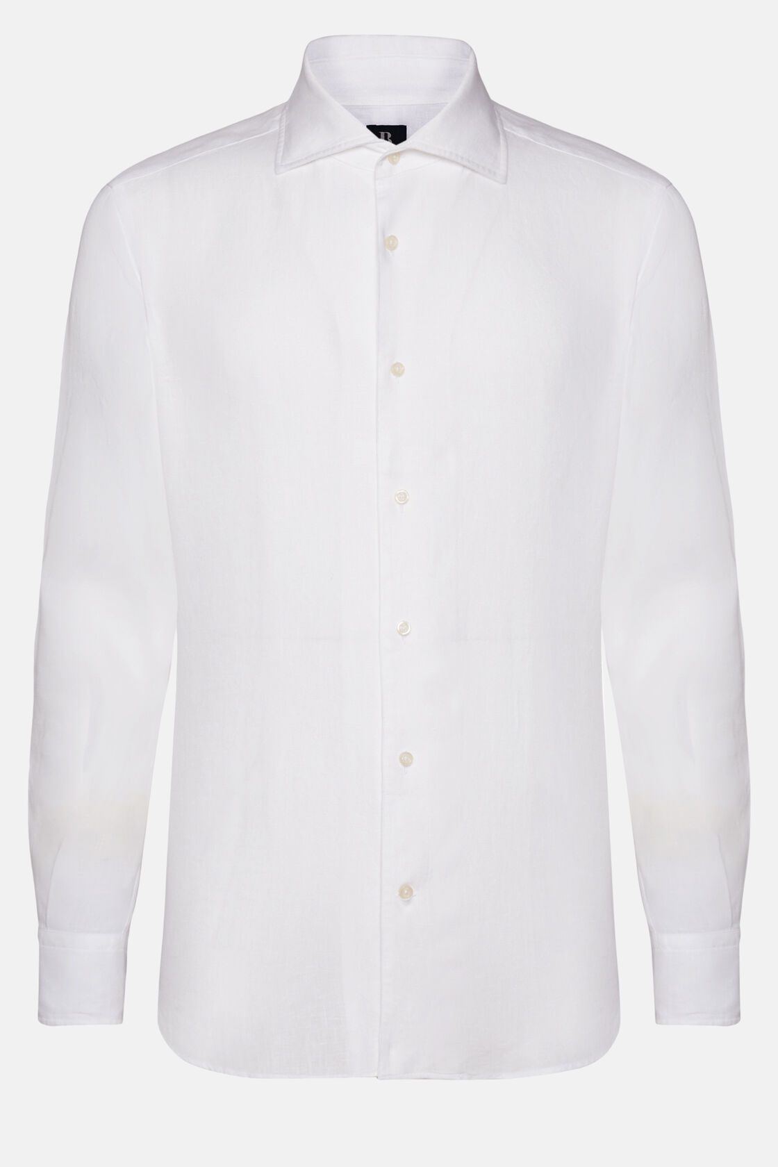 Weißes Hemd Aus Leinen Regular Fit, Weiß, hi-res