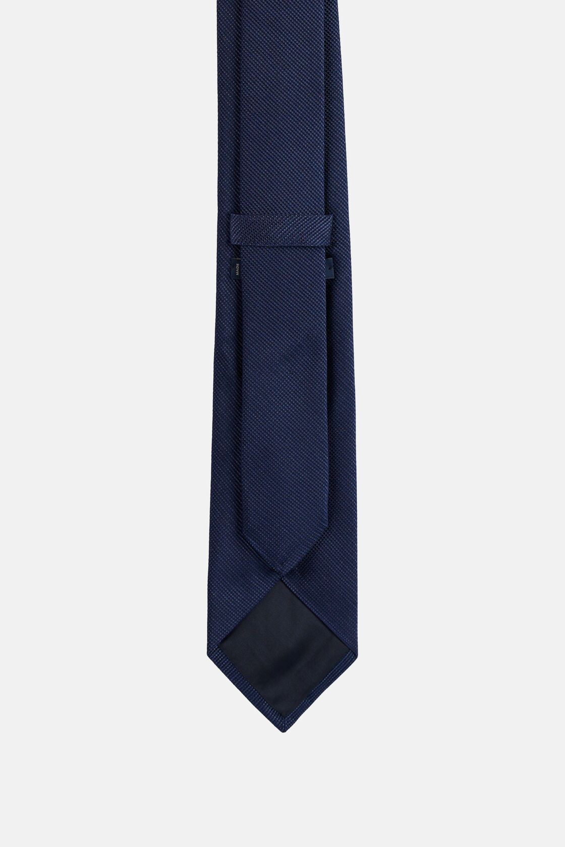Silk Ceremonial Tie, Navy blue, hi-res
