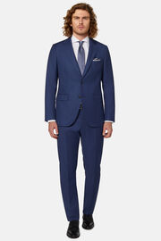 Blue Pure Wool Suit, Blue, hi-res