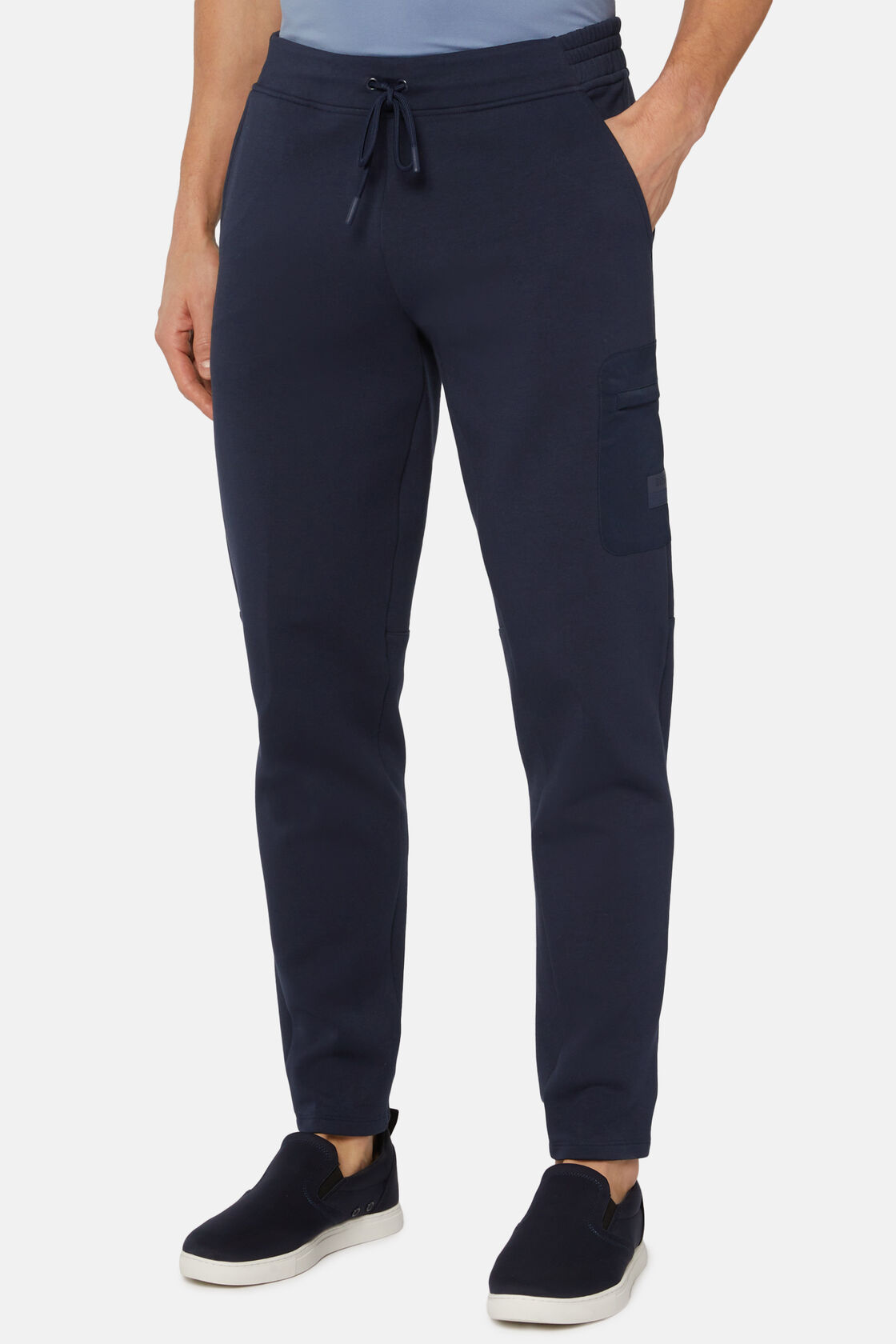Lightweight Scuba Trousers, Navy blue, hi-res