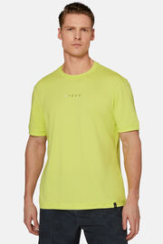 High-Performance Piqué Polo T-Shirt, Yellow, hi-res