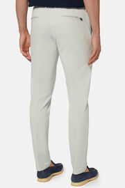 Pantalon En Coton Extensible, Light grey, hi-res