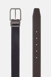 Reversible Smooth Leather Belt, Black, hi-res