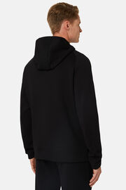 Light Recycled Scuba Hooded Sweatshirt, Black, hi-res