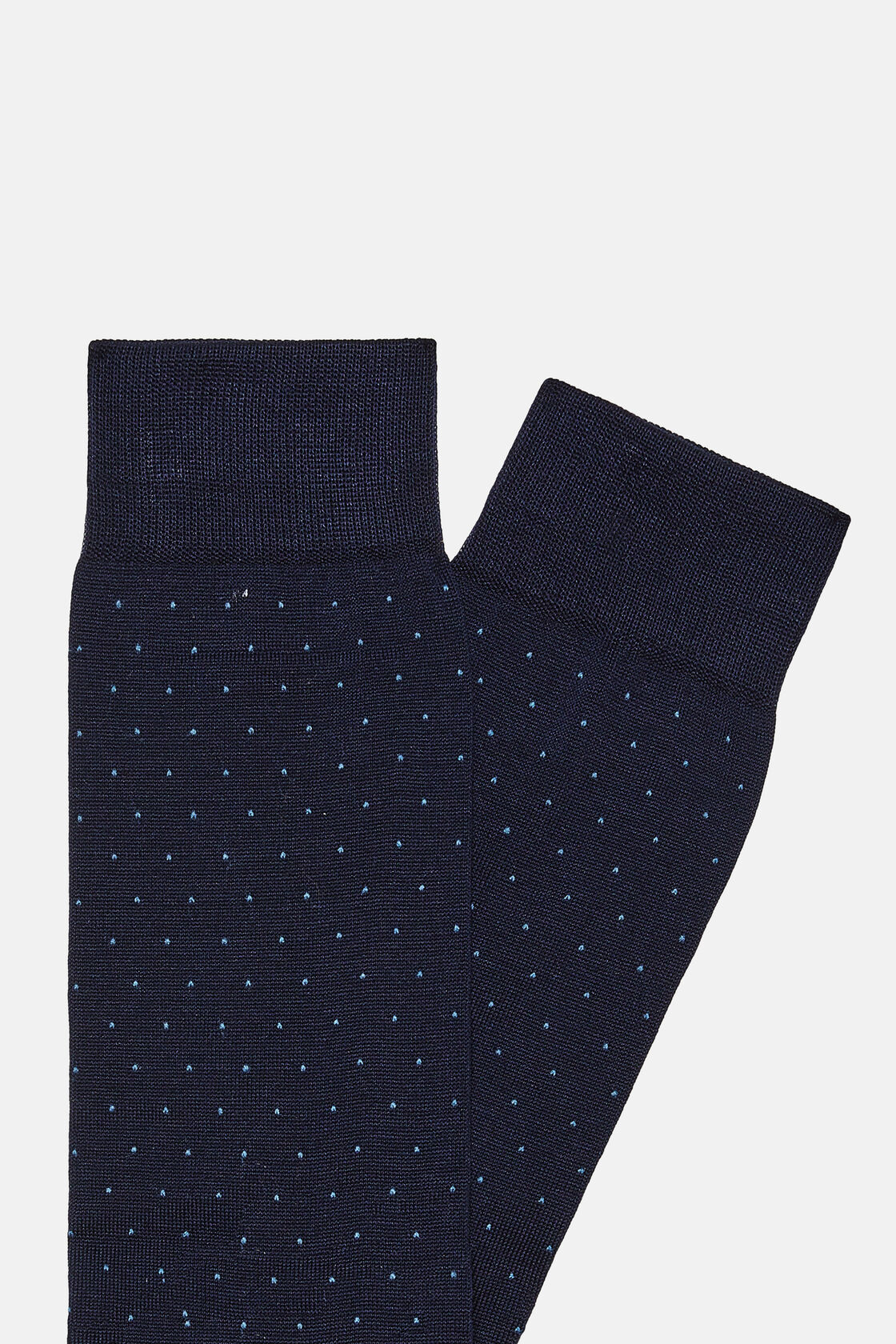 Pinpoint Cotton Blend Socks, Navy blue, hi-res