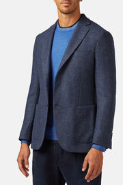 Avio Wool Micro Patterned Jacket, Air-blue, hi-res