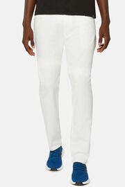 Stretch Cotton Jeans, White, hi-res