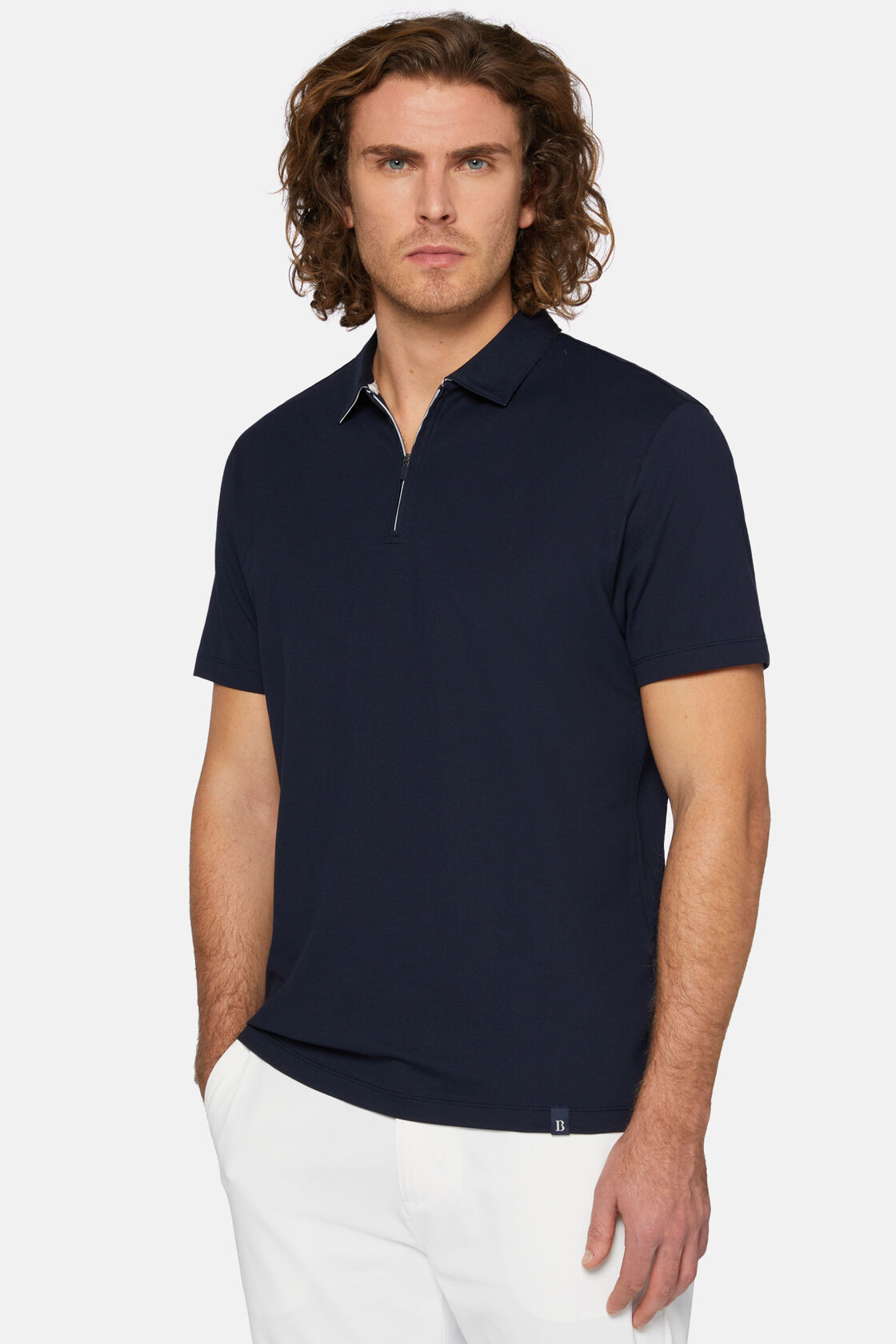 Hochwertiges Piqué-Poloshirt, Navy blau, hi-res