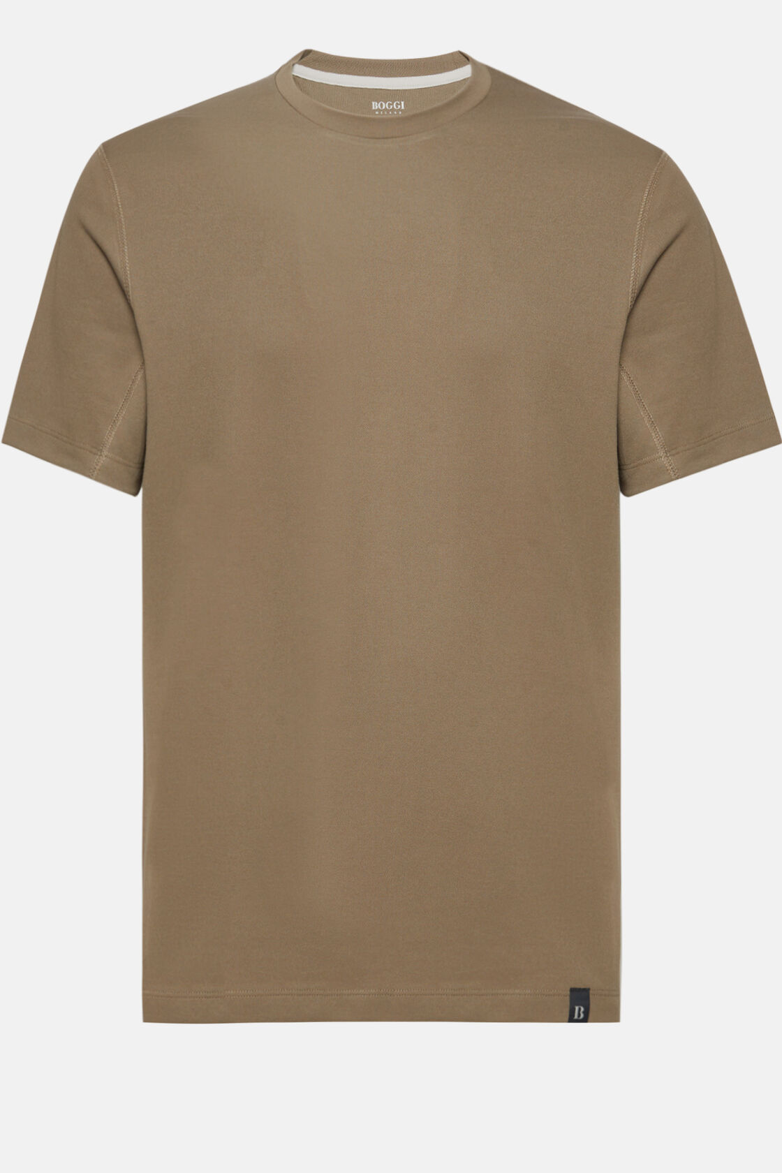 T-Shirt Aus Hochwertigem Und Nachhaltigem Pikee, Braun, hi-res