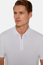 Hochwertiges Piqué-Poloshirt, Weiß, hi-res
