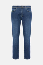 Granatowe jeansy ze stretchem, Dark Blue, hi-res