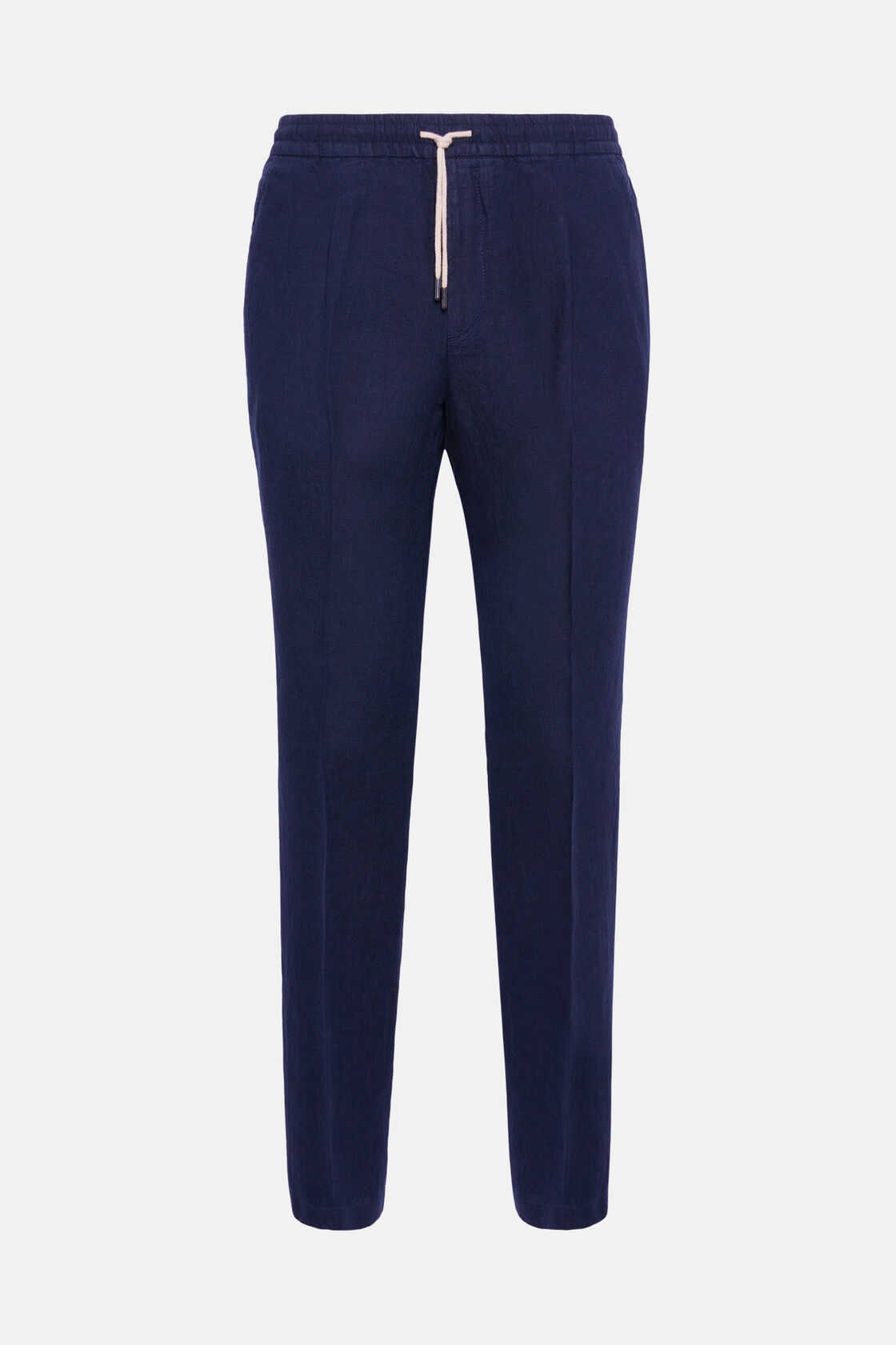 City Linen Trousers, Navy blue, hi-res