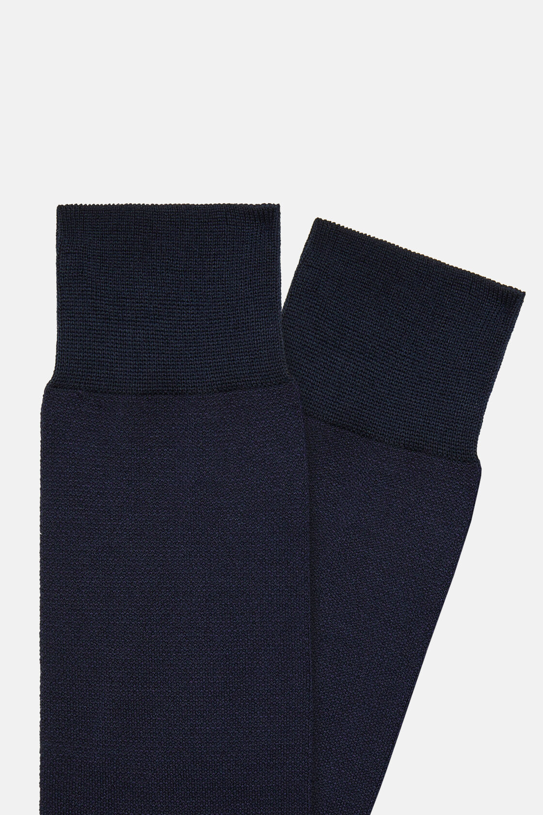 Skarpetki z bawełny Oxford, Navy blue, hi-res