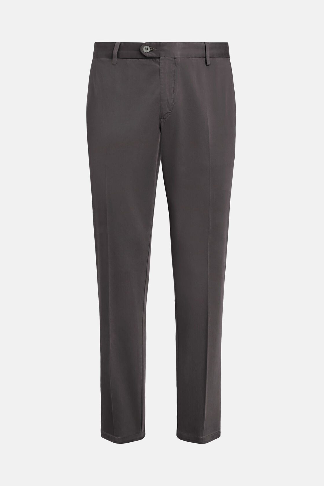 Stretch satin trousers, Grey, hi-res