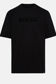 Camiseta De Algodón, Negro, hi-res