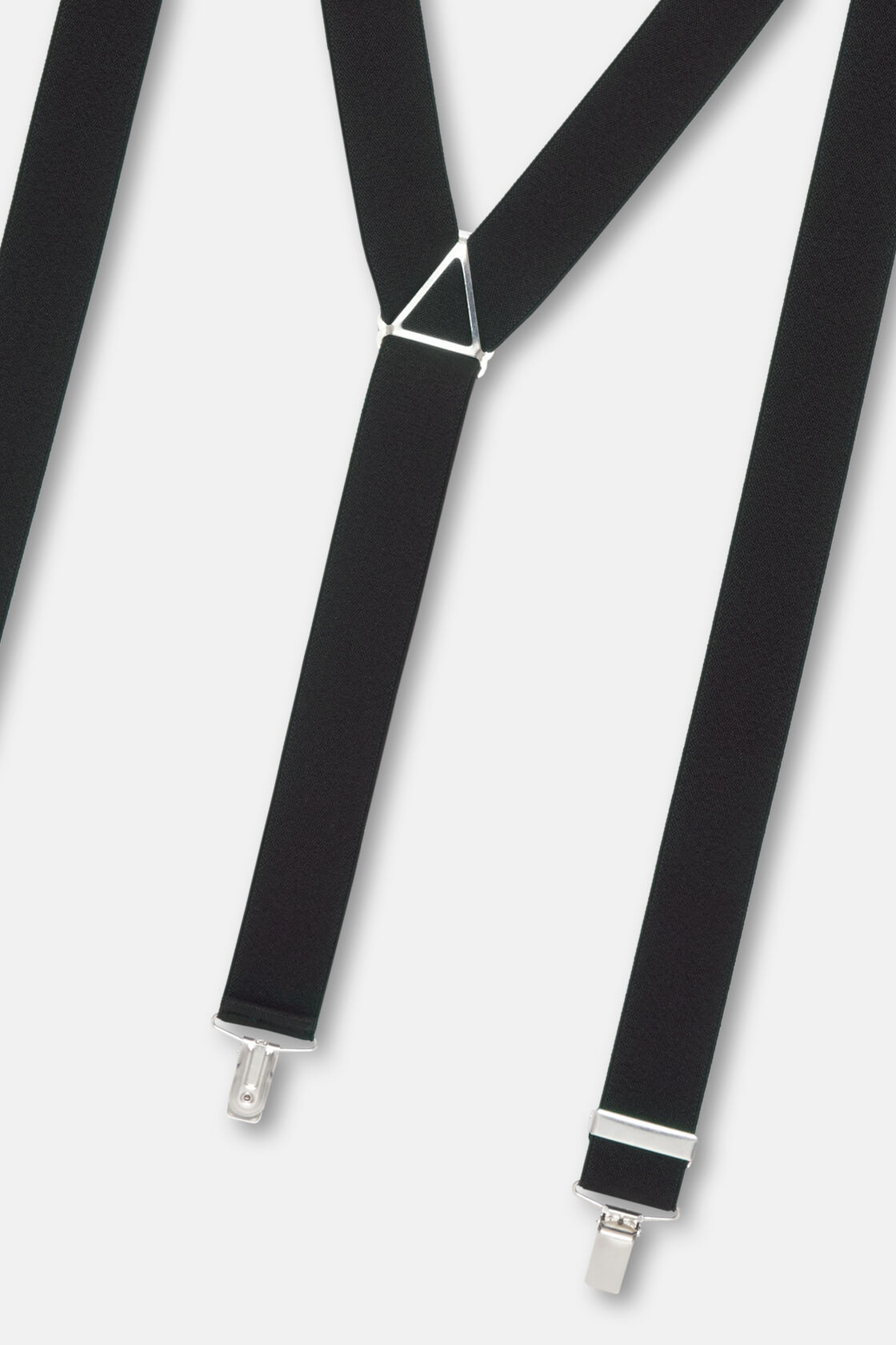 Zwarte elastische bretels, Black, hi-res