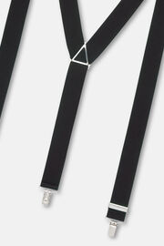 Zwarte elastische bretels, Black, hi-res