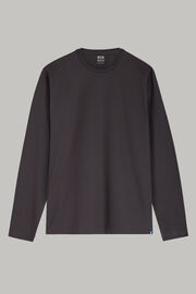 Long-sleeved Pima Cotton Jersey T-shirt, , hi-res
