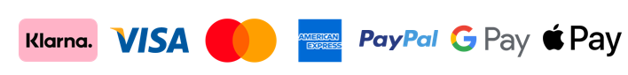 Metodi di pagamento accettati:Klarna, Visa, Mastercard, Amex, PayPal, GooglePay, ApplePay
