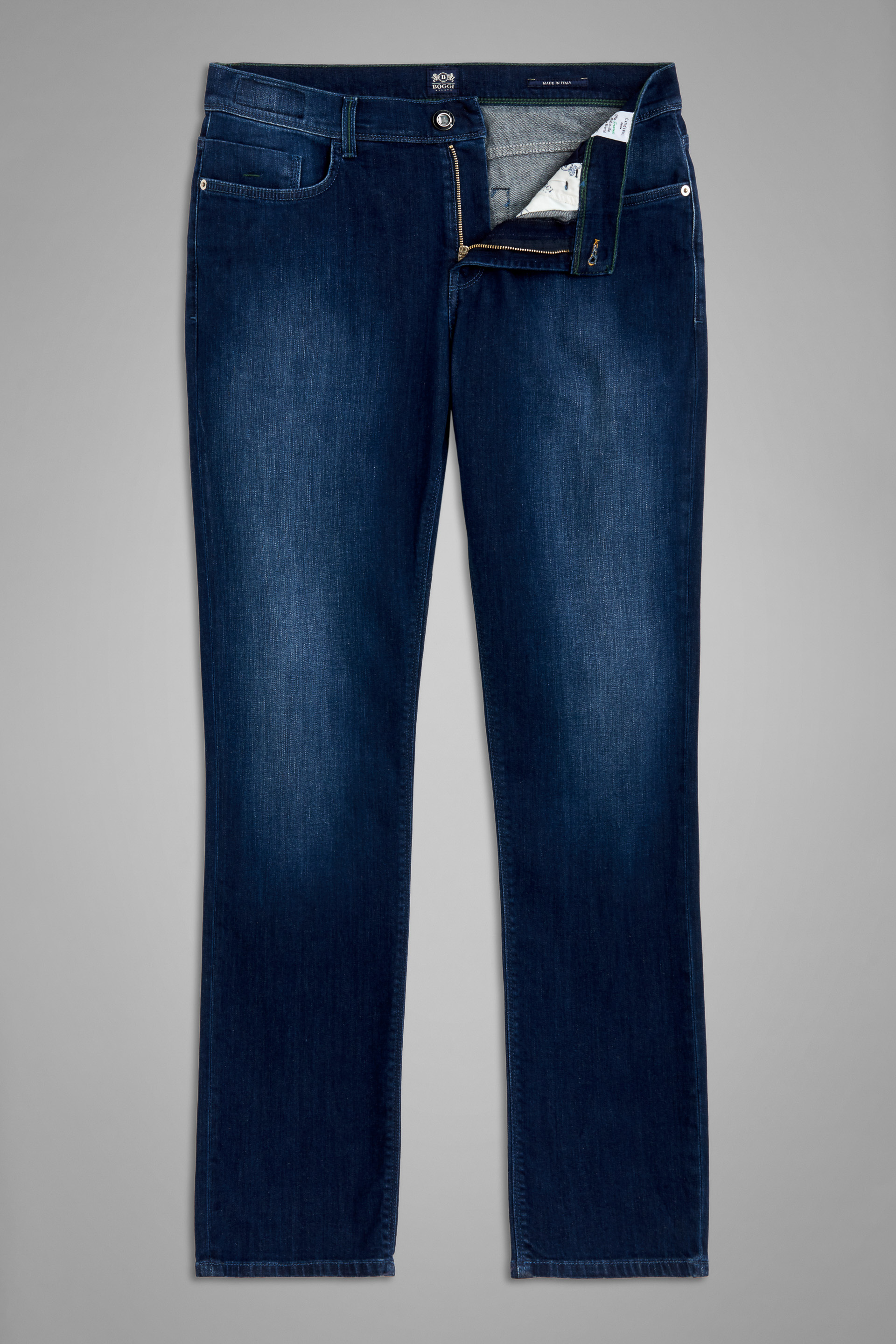 Strengthen Devour idea Men's Medium Blue Stretch Denim Jeans | Boggi Milano