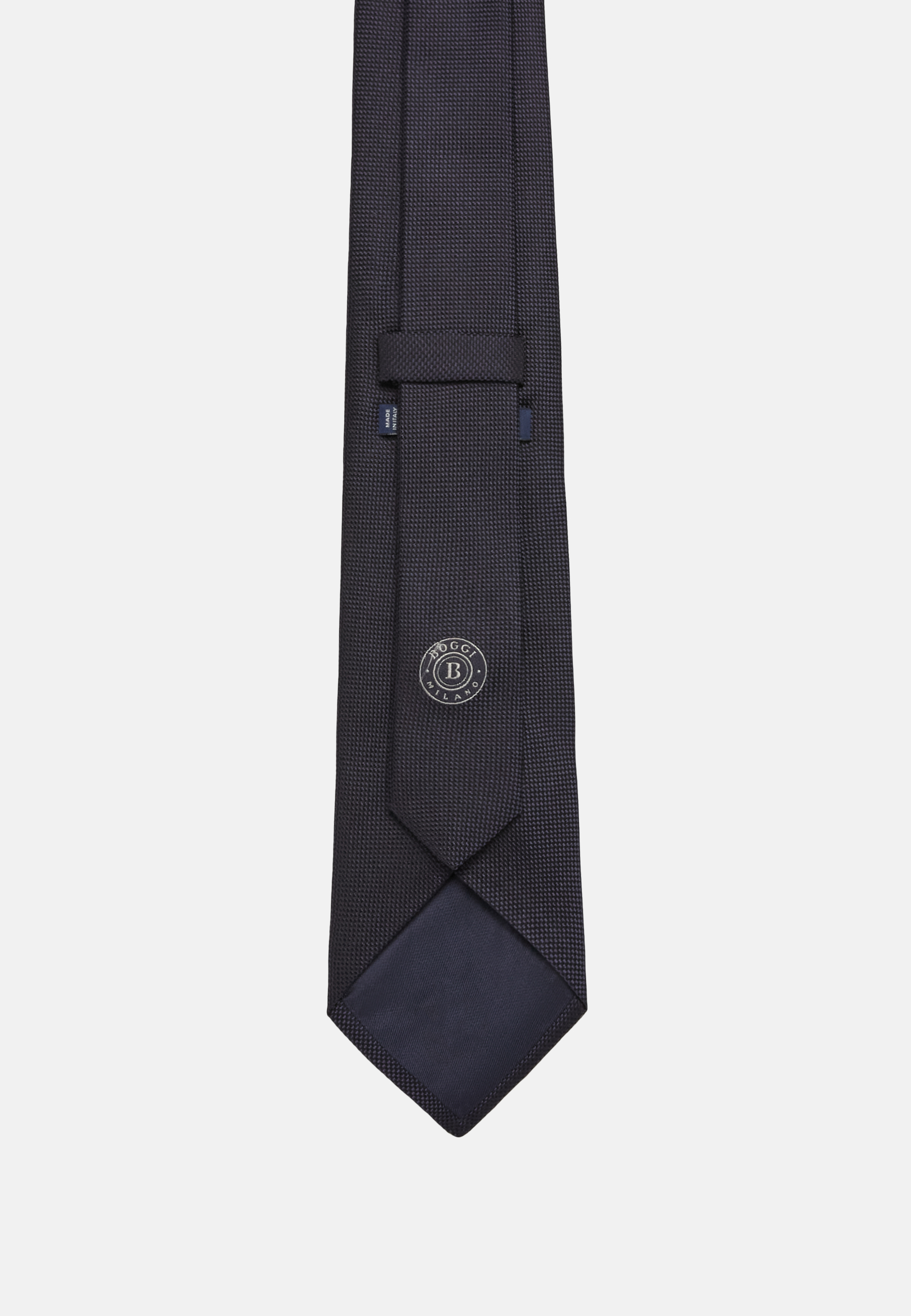 GG silk jacquard tie in dark blue and green