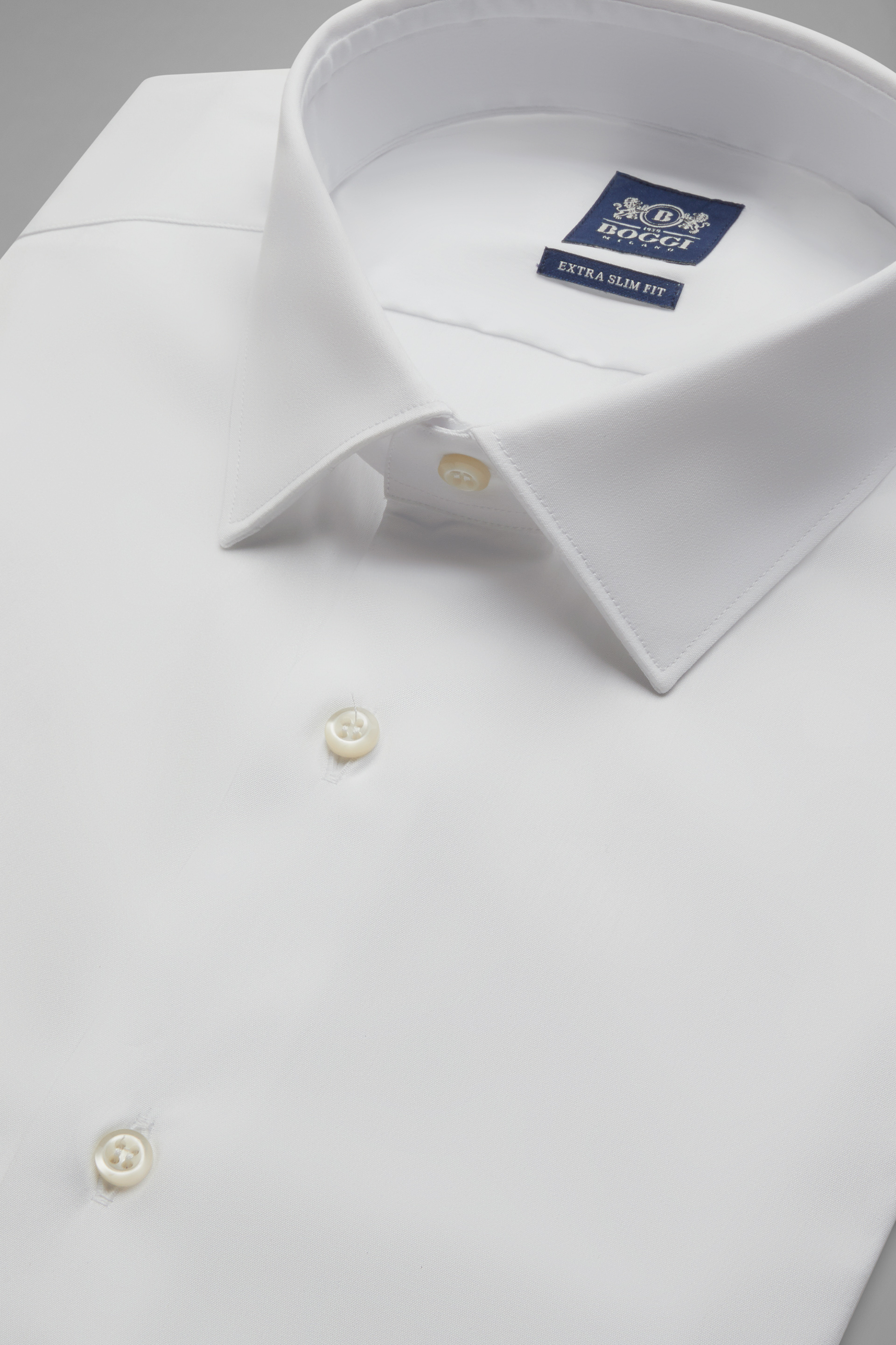 Men's Extra Slim Fit White Shirt With ...