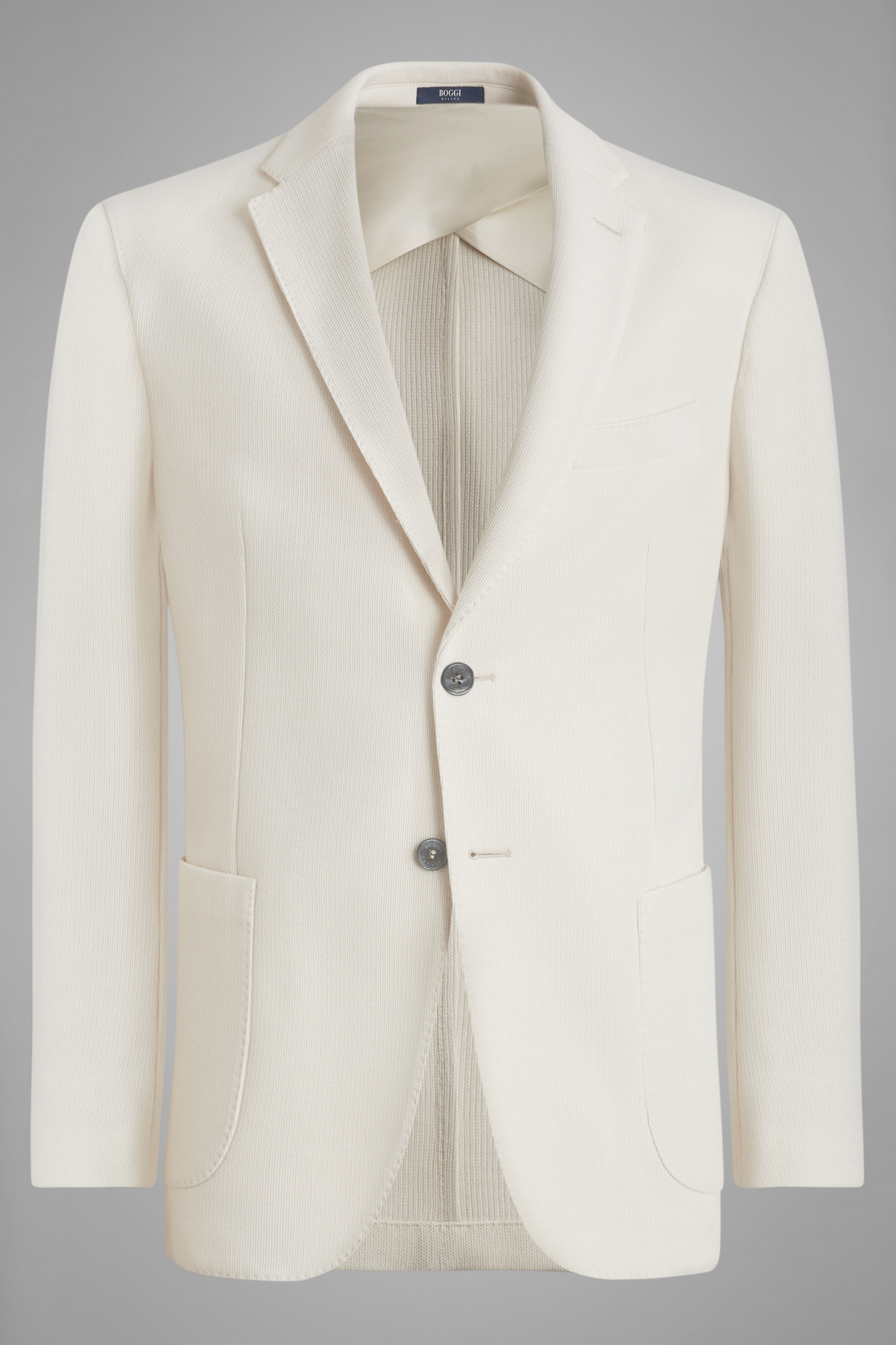 cream jersey blazer