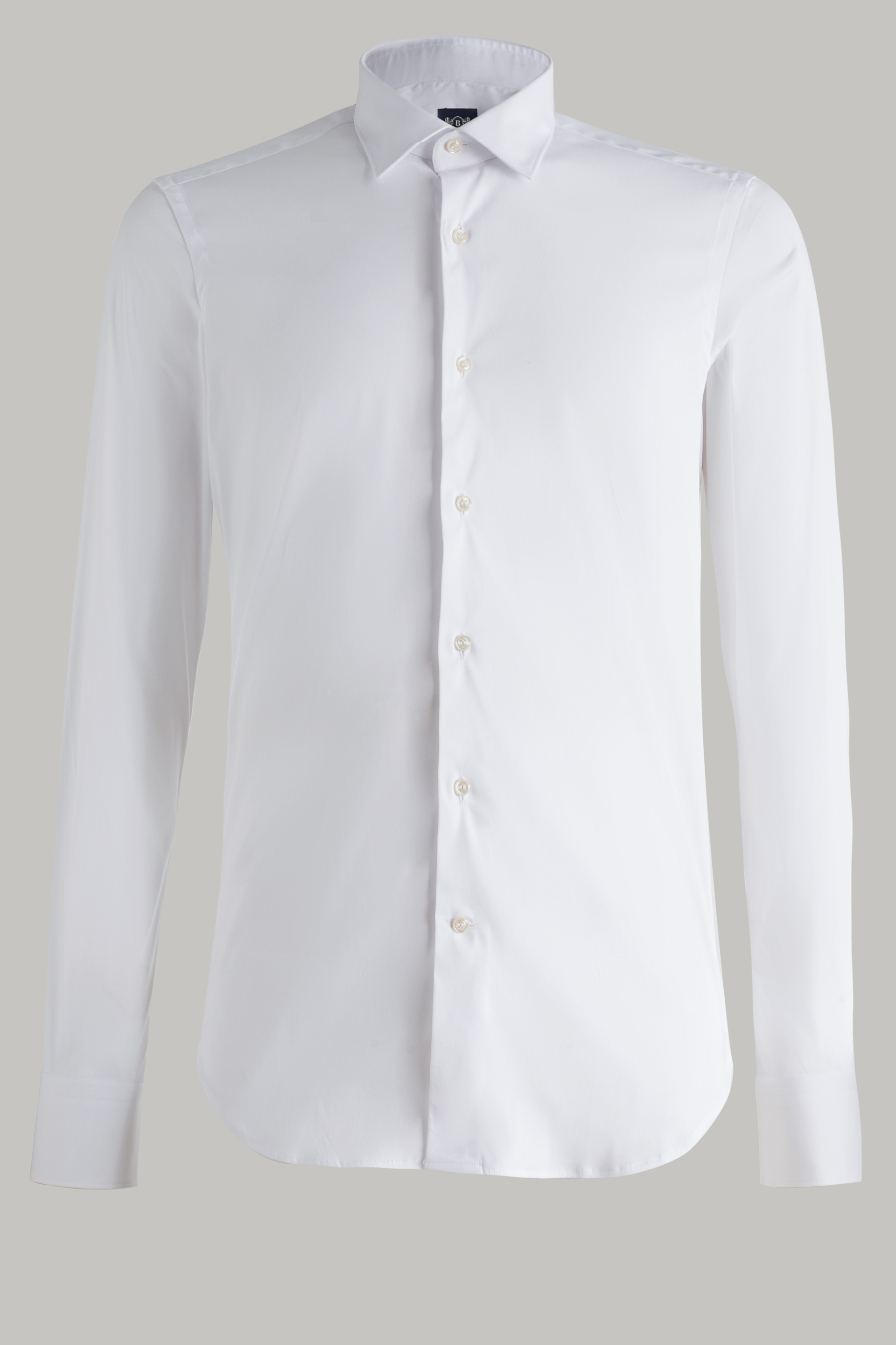 Men's White shirt in stretch nylon ...
