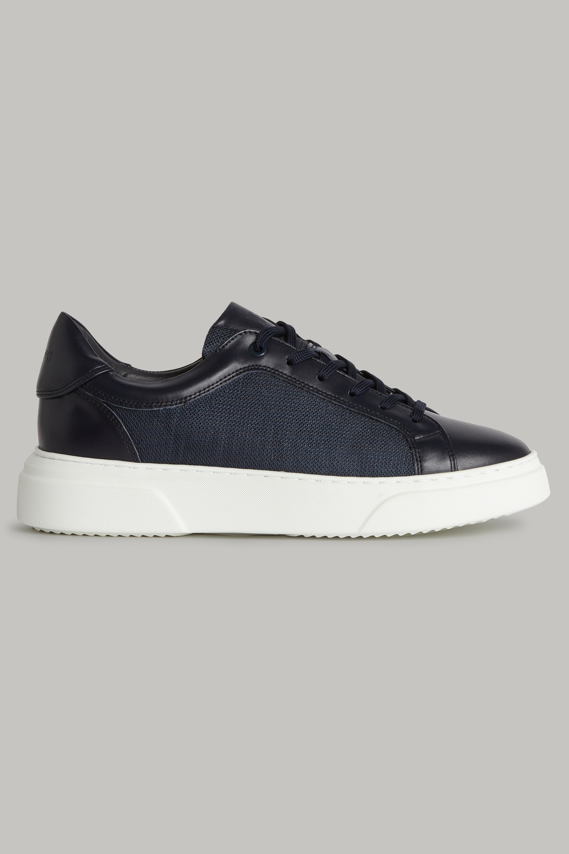 Tentacle traffic tool NAVY BLUE SNEAKERS IN TECHNICAL FABRIC AND LEATHER | Boggi