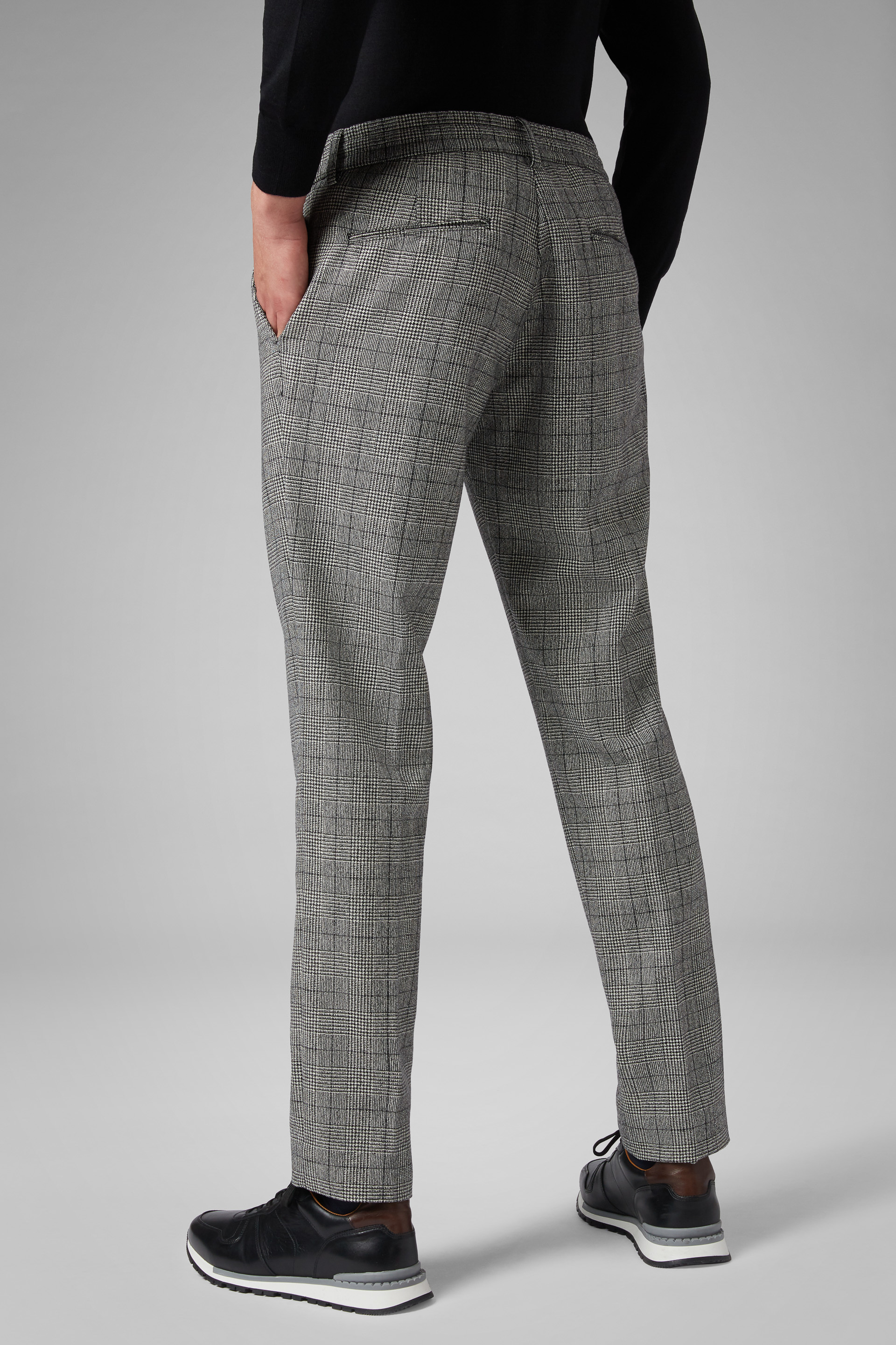 Caine MidGrey Flannel Trousers  Kit Blake