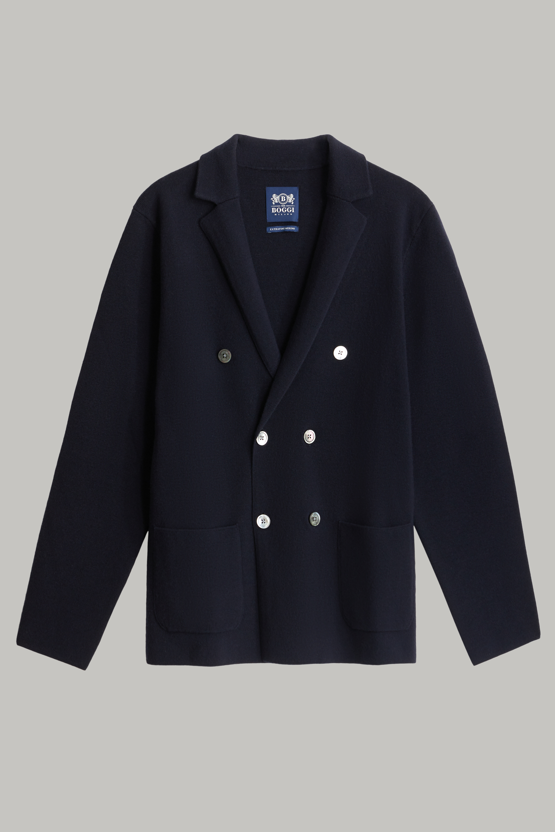 navy double breasted wool coat