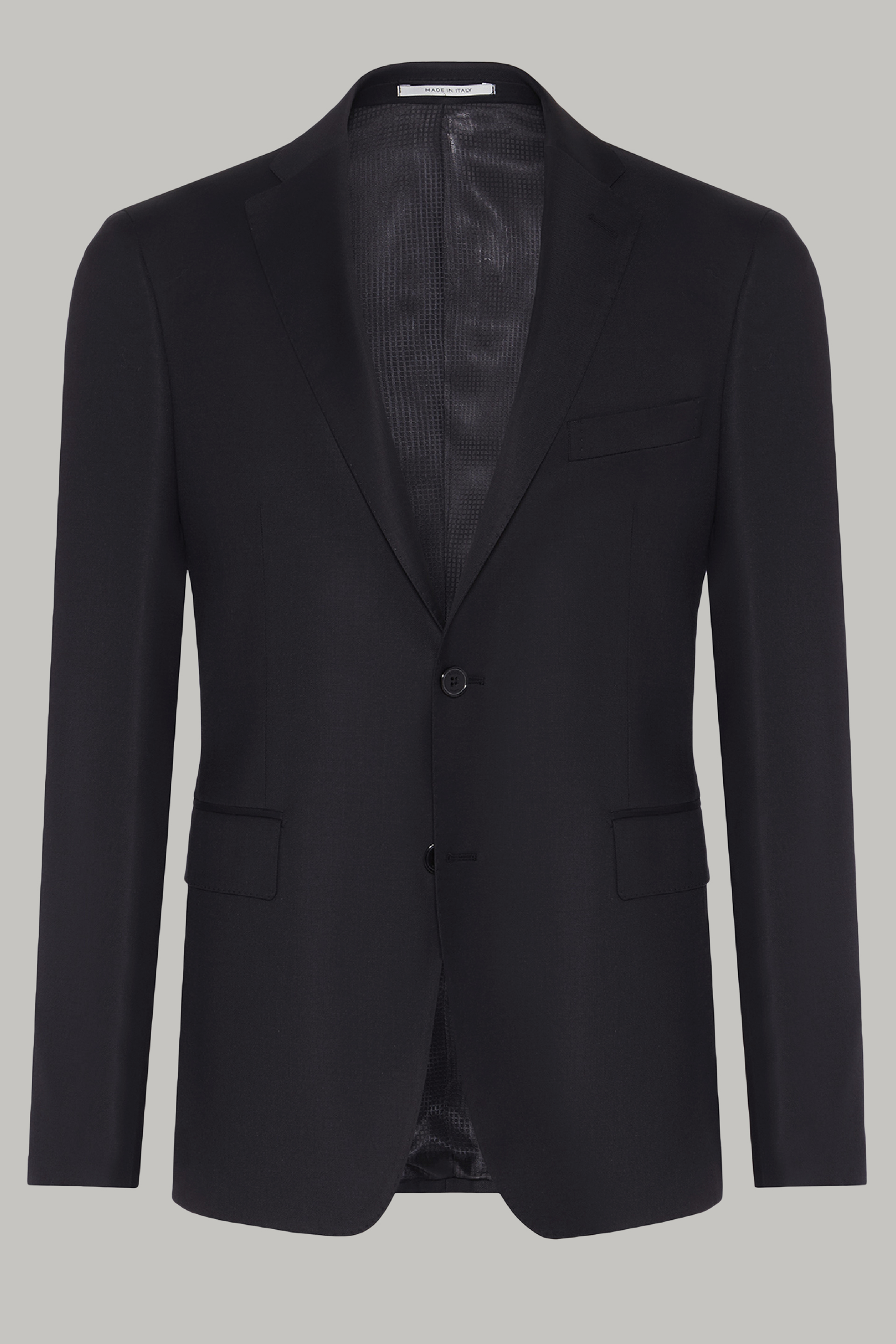 Men's Black Stretch Wool Jacket | Boggi Milano