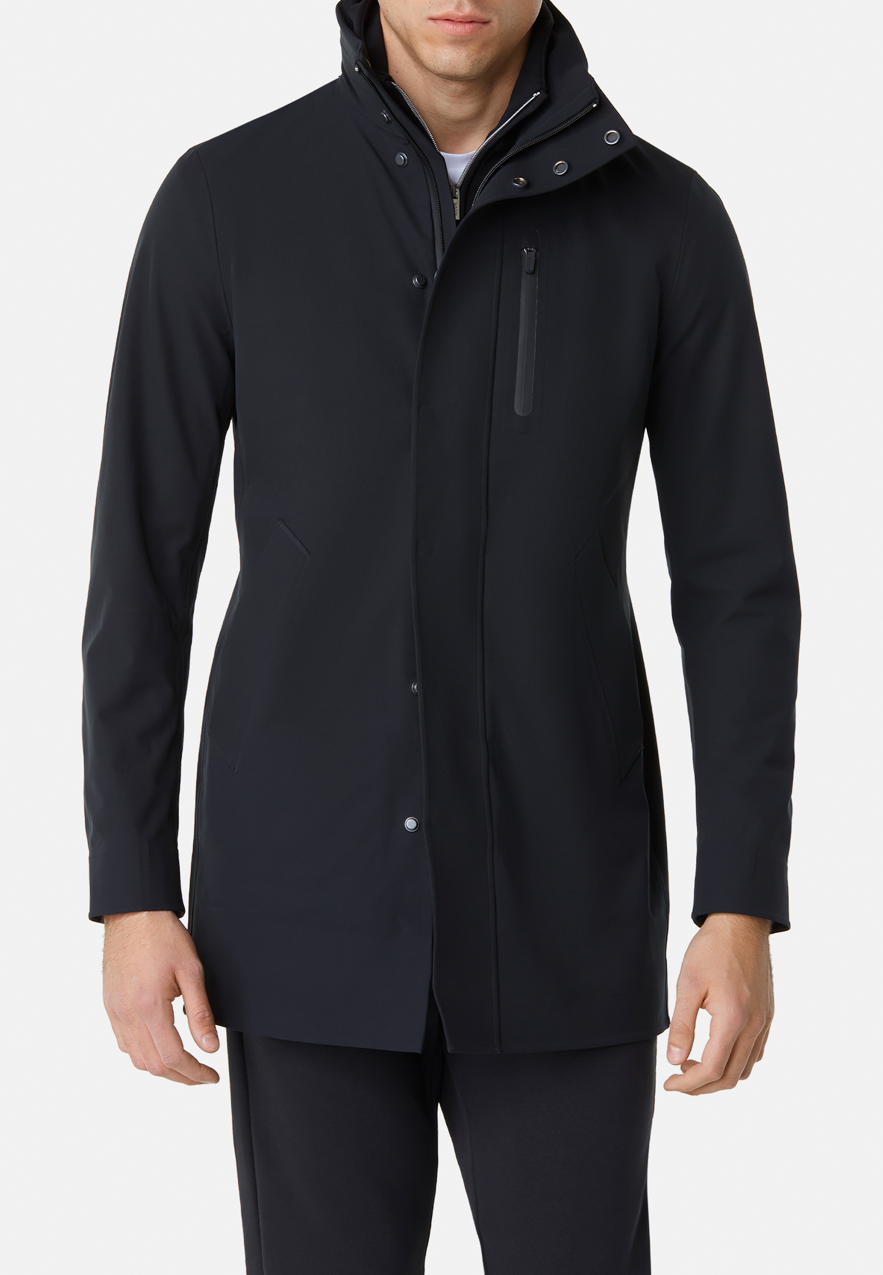 Men's Recycled Technical Fabric B Tech Car Coat | Boggi Milano