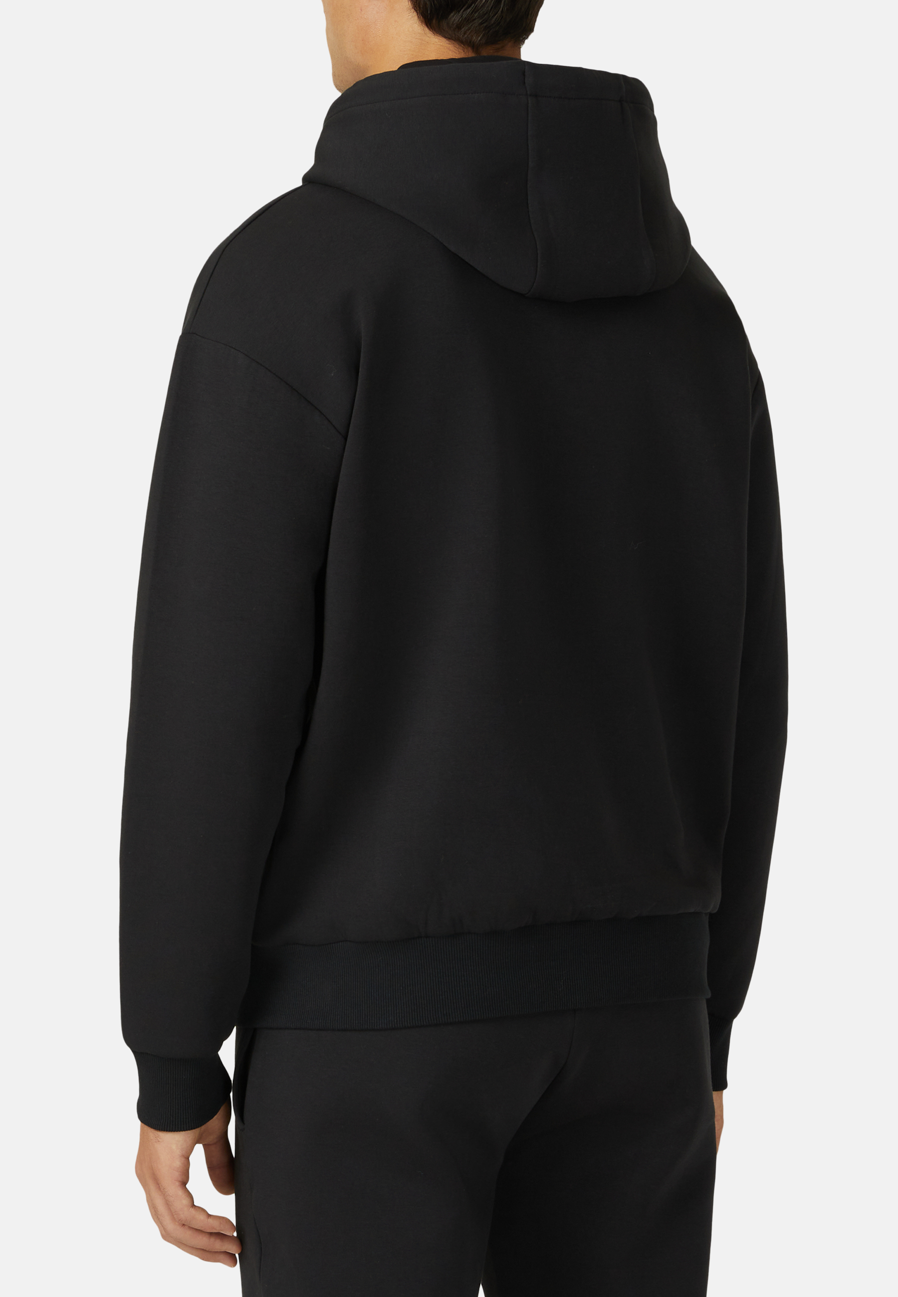 Men's Light stretch scuba hooded sweatshirt Boggi Milano