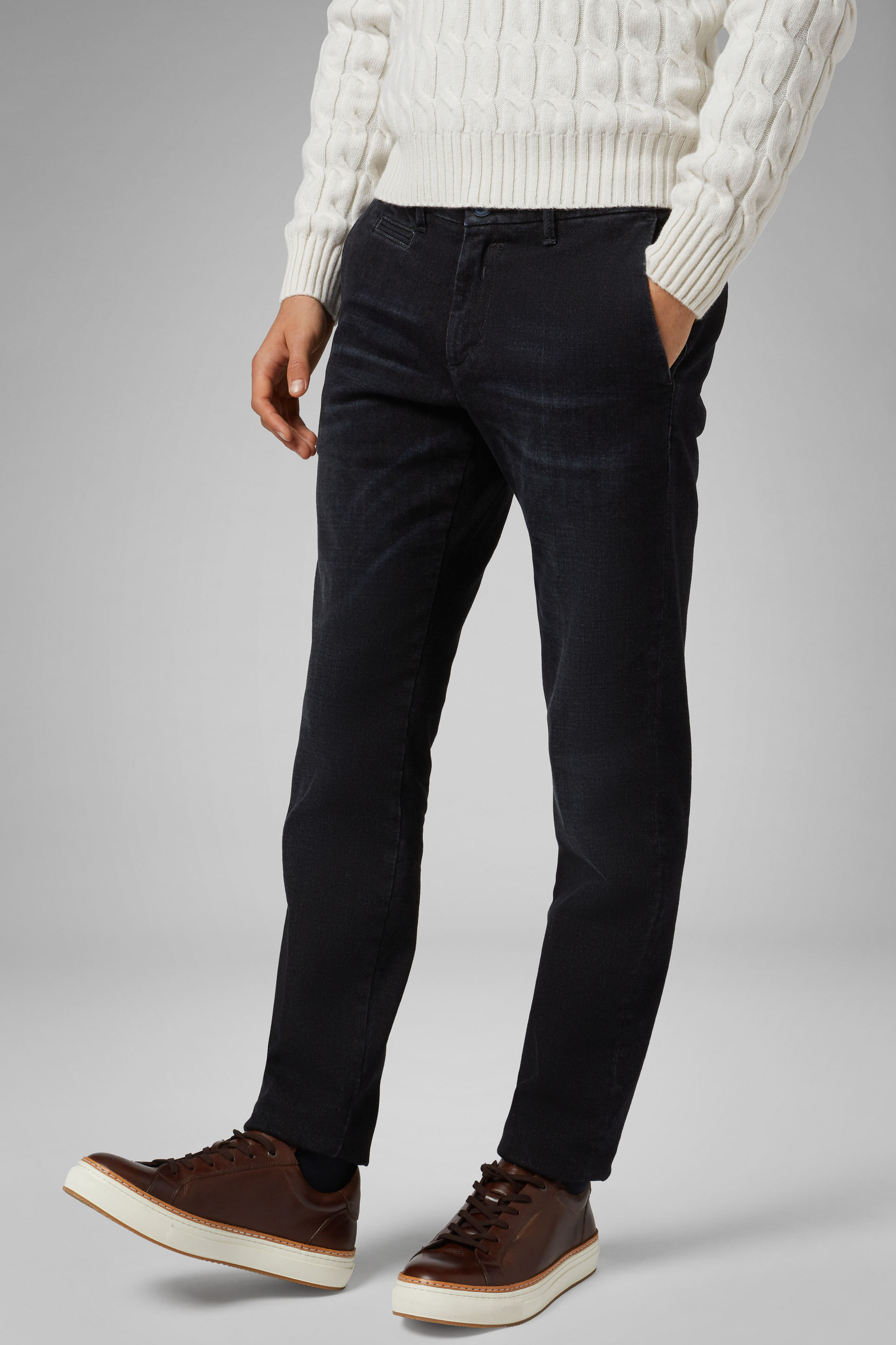 Slim Fit Dark Wash Denim Jeans