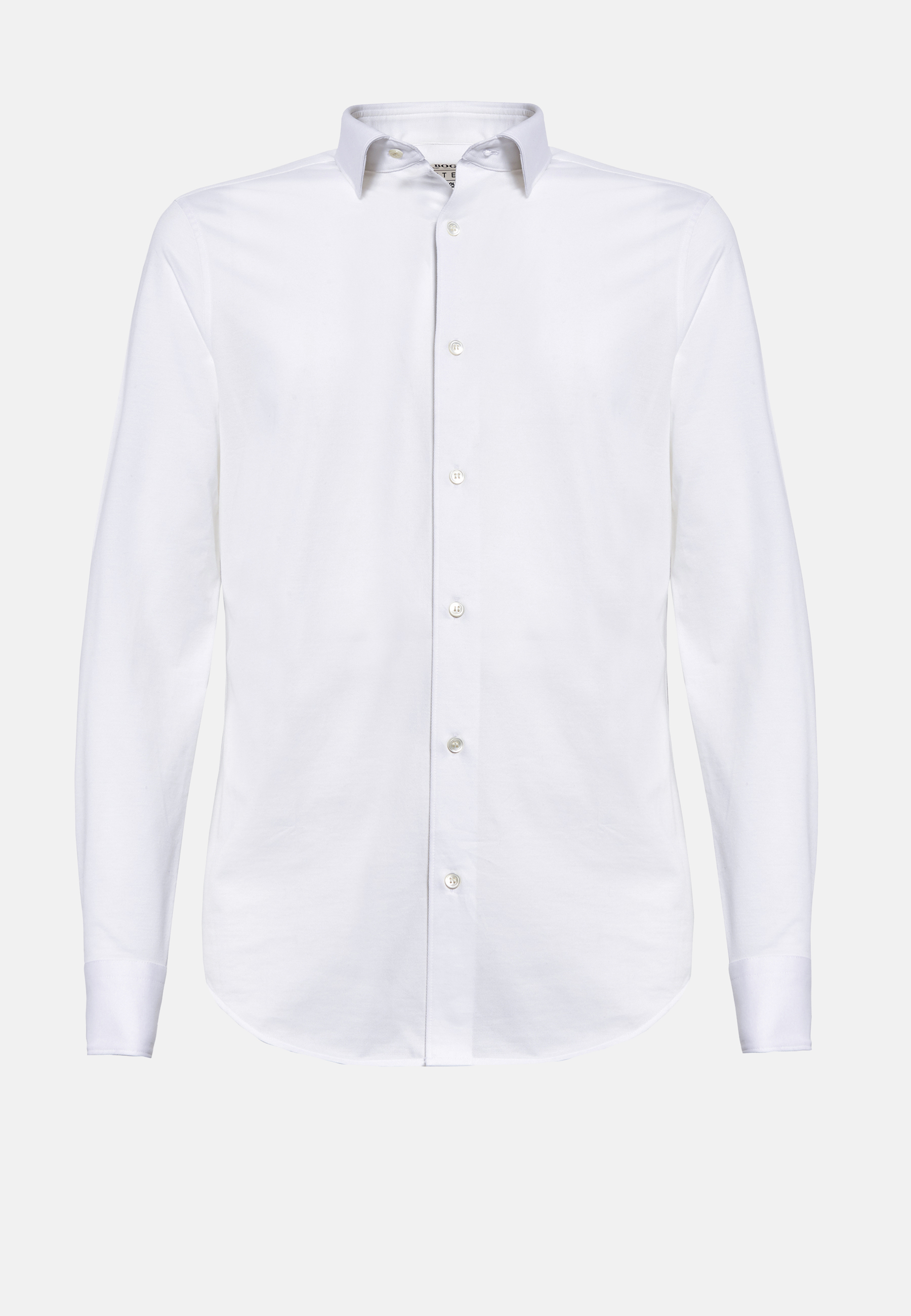 Slim Fit White Shirt in Cotton and COOLMAX® | Boggi